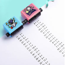 Math Roller Stamp Addition Subtraction Multiplication Division Practice Digital Type Mathematical Operation Stamp Pupils Teacher