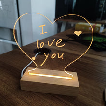 Creative Note Board Creative Led Night Light USB Message Board Holiday Light With Pen Gift For Teacher Decoration Night Lamp